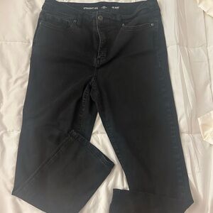 Dark Wash Straight Leg Jeans